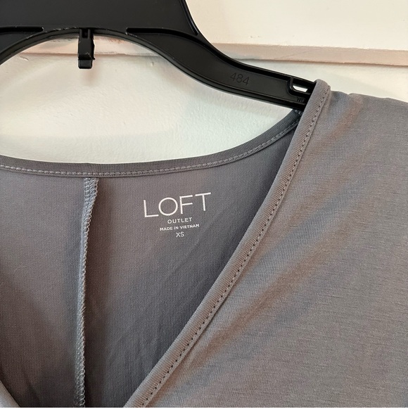 LOFT Knot Front Shirt - Picture 2 of 4
